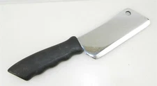 Vtg Cattaraugus Kitchen Cleaver Chef's Knife 4 5/8" Blade Diamond Cut Grip S30