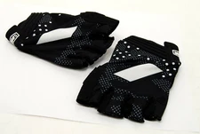 100% Exceeda Gel Short Finger Gloves, Black, Medium