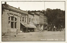 Main St., Kilbourn, WI Wisconsin 1910 RPPC Photo Postcard Copy