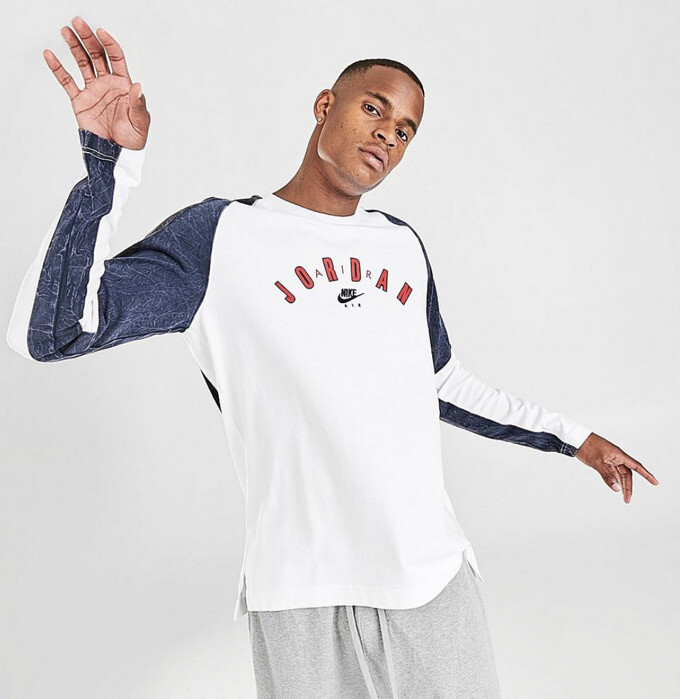 nike ナイキ ジョーダン Jordan Legacy 1 T-Shirt Tシャツ MEN'S JORDAN LEGACY 1 LONG-SLEEVE T-SHIRT US L Brand New