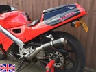 Honda VFR400 89-93 NC30 SP Engineering Carbon Fibre Stubby Domed GP Exhaust