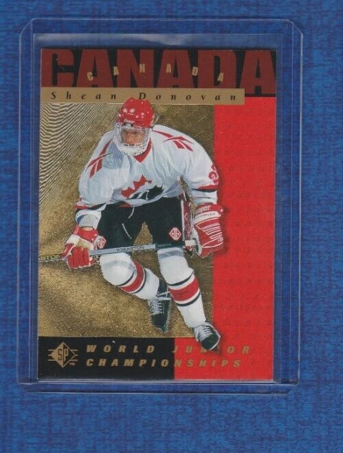 1995-96 Upper Deck SP World Junior Championships Rookie # 149 Shean Donovan