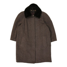 Roccobarocco Coat - Xl Brown Wool
