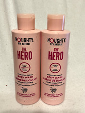 NOUGHTY THE HERO HYDRATING CREAM BODY WASH FOR DRY SKIN NATURAL 2x200ml vegan