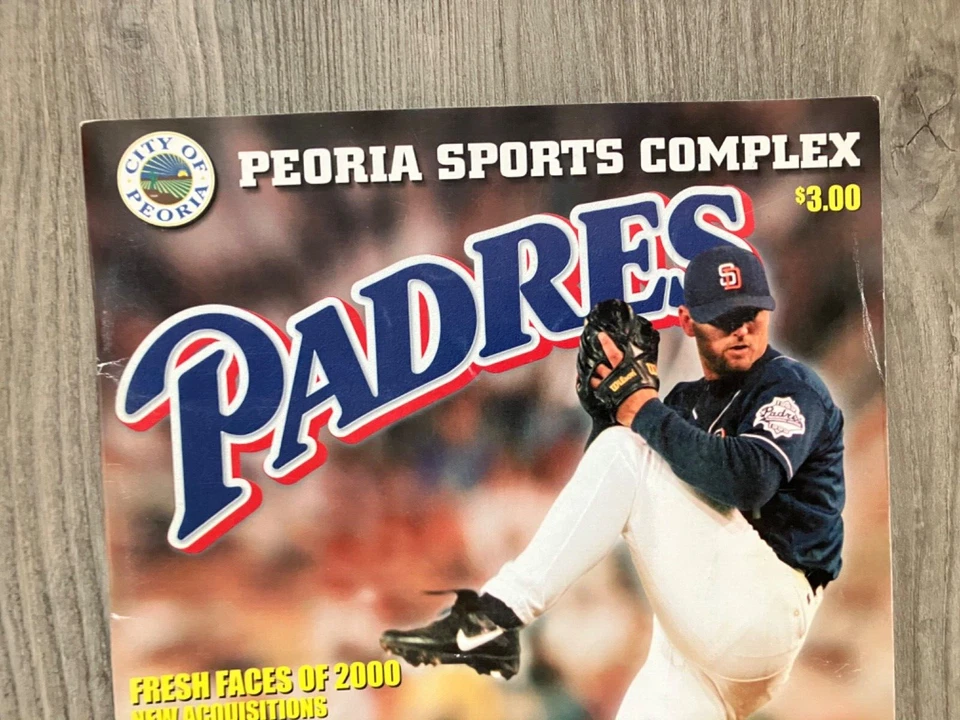 1999/2000 MLB SD Padres/Seattle Mariners Programas de Entrenamiento de Primavera Hoffman/AROD Foto 4 de 4
