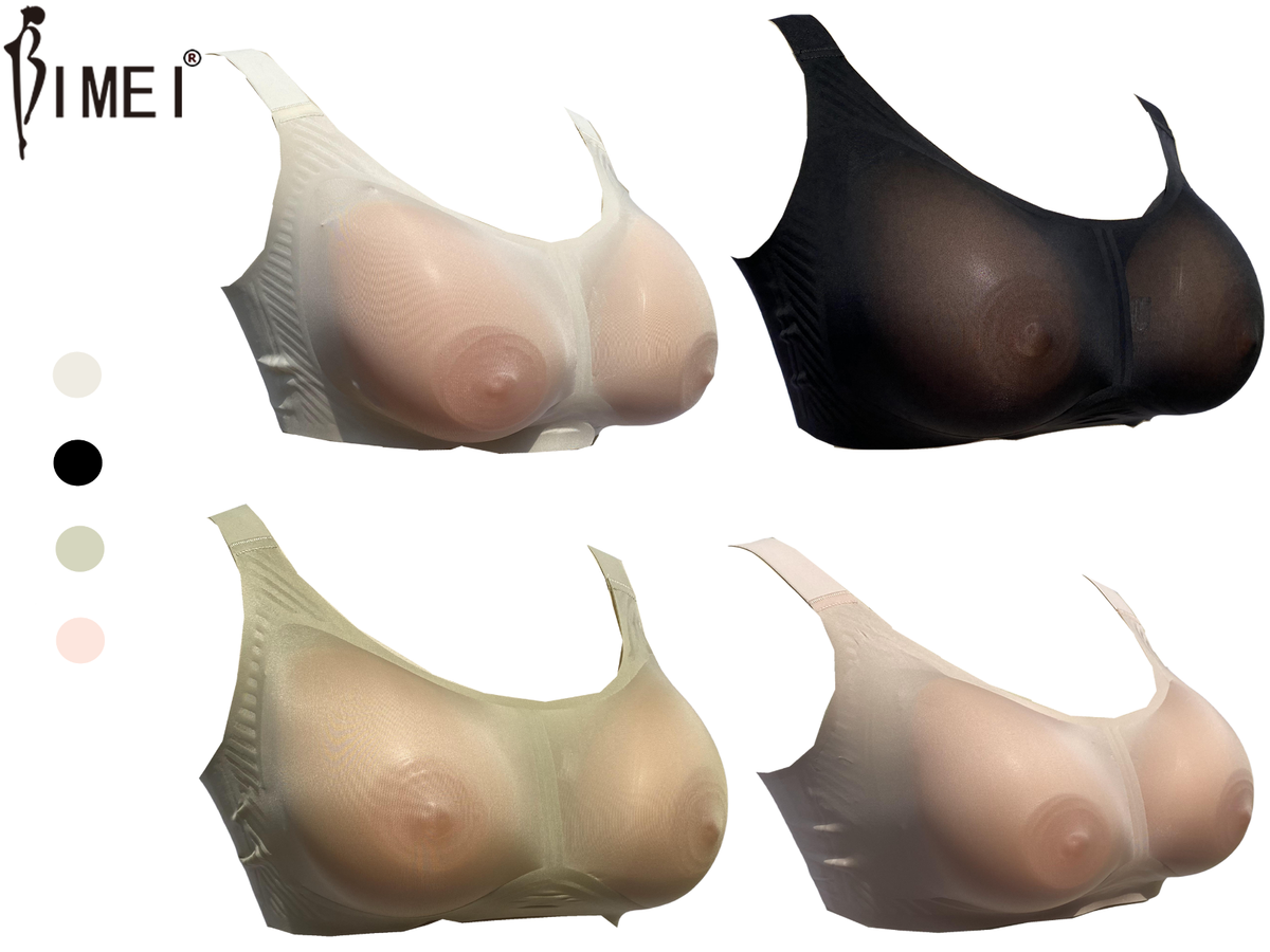 sexy mastectomy lingerie See-through Lace Silicone Breast Form Pocket Bra for Mastectomy  Crossdresser main image 0