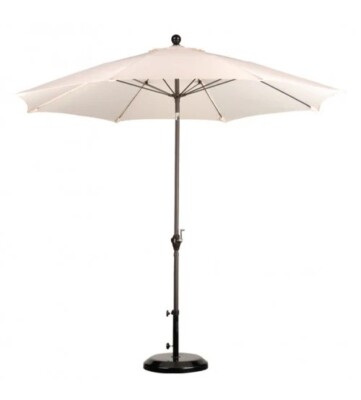 California Monaco 9ft Aluminum Market Umbrella Polyester, Beige