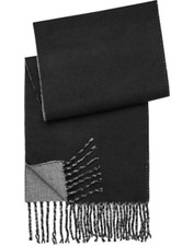 pront uomo reversible scarf Black  Gray