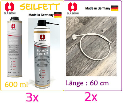 3x Elaskon Seilfett 600ml Spraydose Korrosionsschutz + 2x Sonde