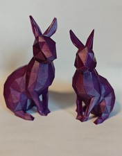 Osterhasen Figuren klein mittel Easter Stardust Glitzert 13 cm 15cm Dekoration