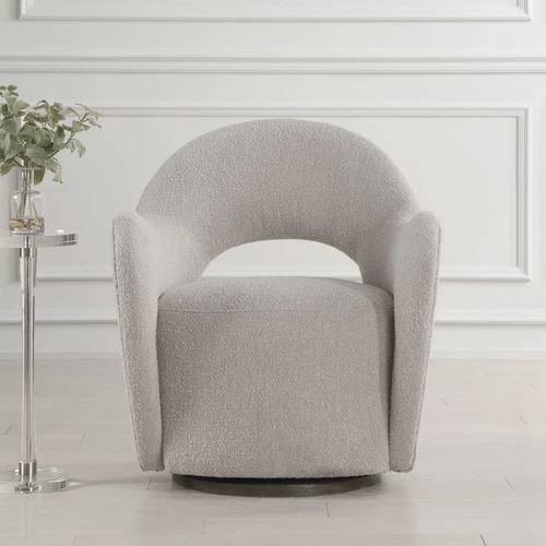 Uttermost Wander Fabric Swivel Chair - Picture 1 of 6