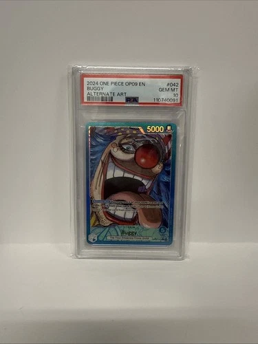 PSA 10 GEM - BUGGY ALT LEADER OP09-042  - ONE PIECE EMPERORS IN THE NEW WORLD