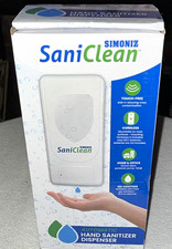 Simoniz SaniClean Touch-Free Cordless Hand Sanitizer Dispenser, White 33.8 oz.