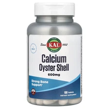 Calcium Oyster Shell, 600 mg, 100 Tablets