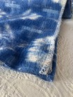 Vintage 60’s 70’s Blue Wool Floral Blanket Twin Full Mohair Look 78x56 Cottage — photo 7