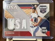 2020 Panini Elite Extra Edition USA Baseball Material CJ Van Eyk #USAM-CE