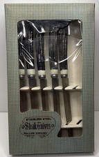 Stabiles Steel Steak Knives Hollow Ground - Vintage