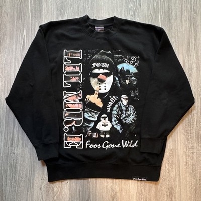 Foos Gone Wild Lil Mr. E Sweatshirt Mens Large Black Crewneck 