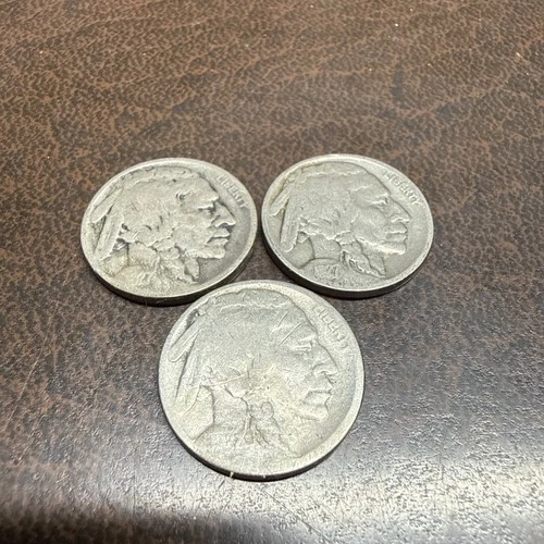 1927 P/D/S Date Set buffalo nickels