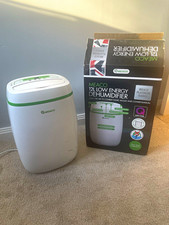 Meaco 12L/D Low Energy Dehumidifier 220-240V Digital Timer 6.5L White/Green