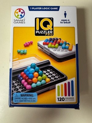 SmartGames IQ Puzzler Pro Travel Friendly Educational Puzzle with 120 Challenges