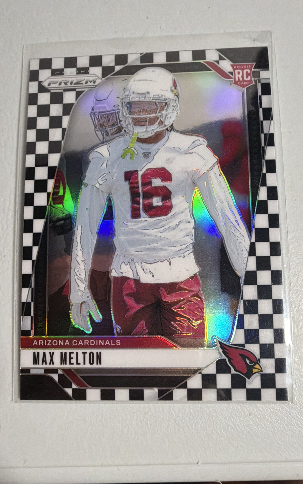 2024 Panini Prizm - Rookies Max Melton #376 Black & White Checker Prizm (RC)