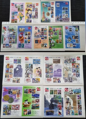 Japan 1999-2000 20th Century compl.set of 17x sheets all CTO first day FDC