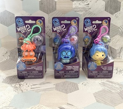 Disney Inside Out Fidget Figuren Tasche Clip On Schlüsselanhänger Set