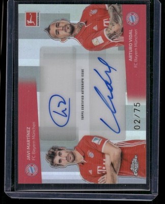 Topps Chrome Bundesliga 25/26 Dual Auto Bayern München Vidal & Martinez /75 