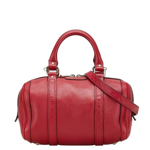 Gucci Micro Guccissima Handbag Shoulder Bag 2WAY 269876 Red Leather Women's GUCC