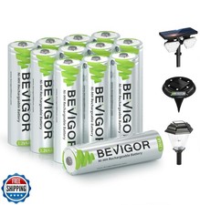 BEVIGOR Rechargeable AA Batteries, 12 Pack 1000mAh 1.2V NiMH 1300 2.33 per gallon