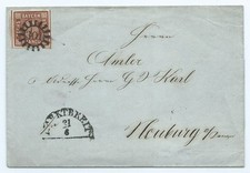 gMRSt Nr. 301 der 2. Verteilung auf Brief  m. Nr. 4II v. Marktbreit n. Neubrunn