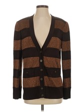 St. John Women Brown Cardigan S