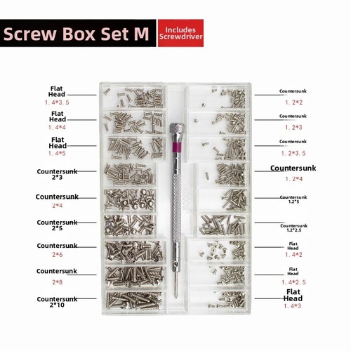 Assorted Tiny Parts 500PCS Screw Set DIY Electronics Repair Plastic ...