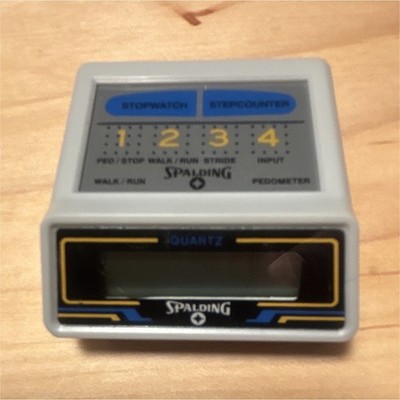 Spalding Multifunction Pedometer Step Counter Distance Stopwatch SF005 Gray