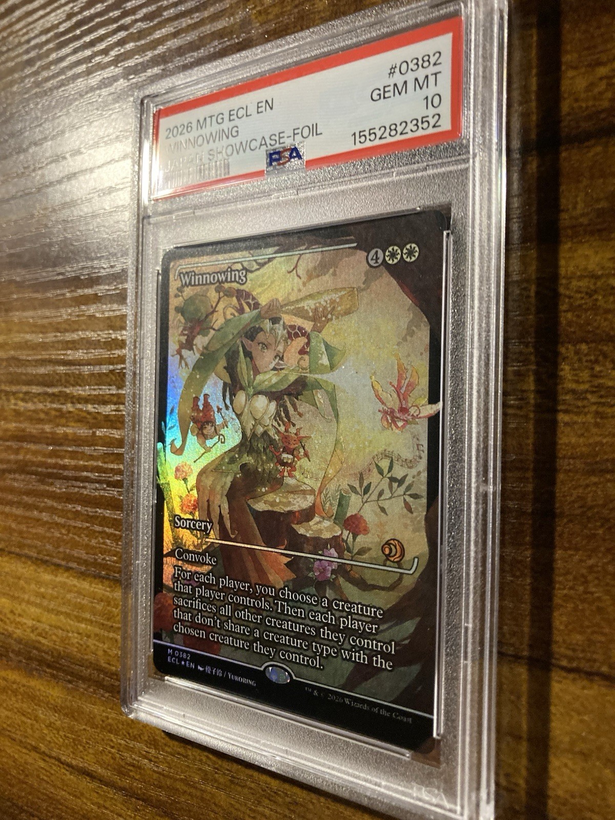 MTG✨WINNOWING Japan Showcase FOIL✨ECL Lorwyn Eclipsed PSA 10 MYTHIC Sorcery view 4