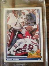 Aeneas Williams Rookie Force Football Card in Hard Plastic CB Case - NFL HOF DB