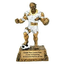 Custom Engraved MONSTER Soccer Trophy - Soccer Beast Award - 7 Inch