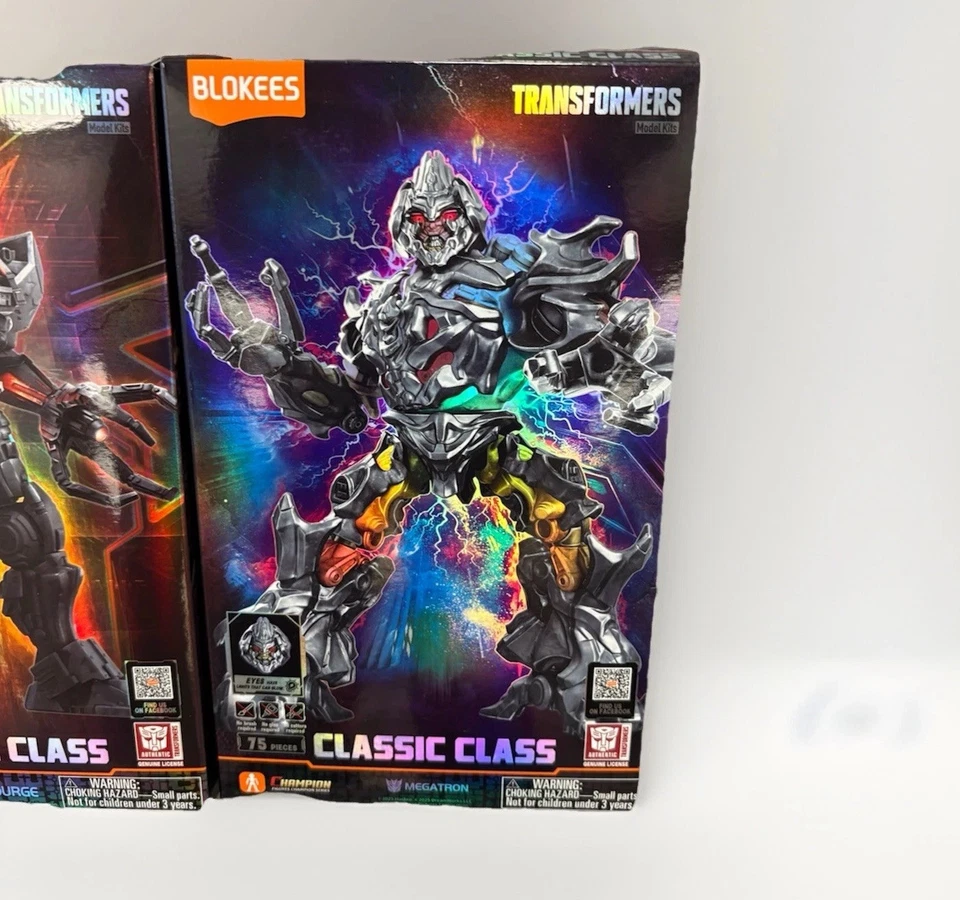 2 figuras de la película Blokees Transformers Classic Class Megatron & Scourge 2007 Foto 2 de 3