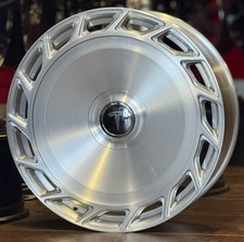 24" Big Boy Silver Brushed Wheels Tires BMW X7 Rolls Royce Ghost GLE63 GLS X5 XL