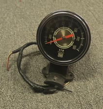 Original Stewart Warner 8000 8k Rpm Green Line Tachometer Yenko Tach Vtg Chrome