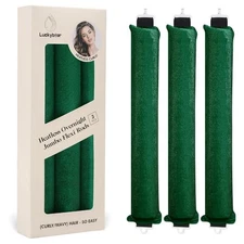 3X,Jumbo Heatless Curling Roller for Long Hair to Sleep In,Overnight Blowout Rod