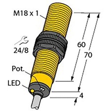 1pc TURCK BC5-S18-RP4X Capacitive Proximity Sensor; Sensing Distance 5mm