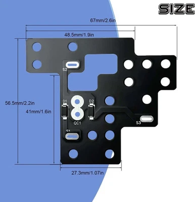 IHOUMEX 6 High Mod Headlight Module for 2003–2007 Chevy Silverado GMC Sierra Trucks