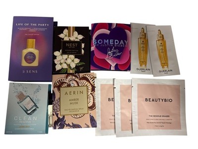 Perfume Sample Lot 5 Sens Justin Bieber Nest Aerin Beauty Bio Guerlain 11 Pieces
