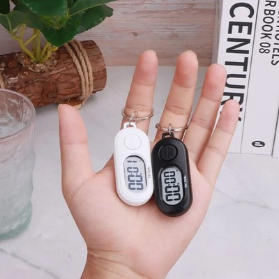 Portable Mini Stopwatch Timer Keychain with LCD Screen - Suitable for Various Sc