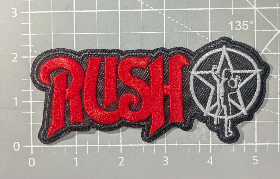 Rush Band Patch 90s Hard Progressive Rock Metal Embroidered Iron On 2.25x5.25” - Image 2 of 3