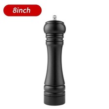 Image of 5/8/10 Inch Solid Wood Salt & Pepper Mill Grinder Adjustable Ceramic Core Spice