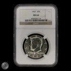 1967 Kennedy Half Dollar NGC MS64 -E325