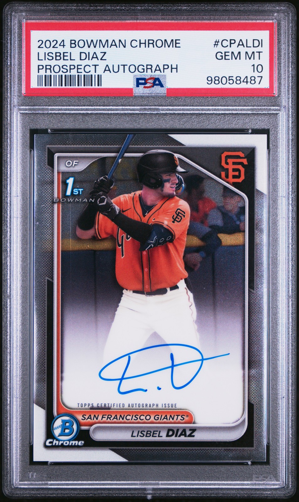 2024 Bowman Chrome Prospect Autographs Baseball Lisbel Diaz #CPALDI PSA 10